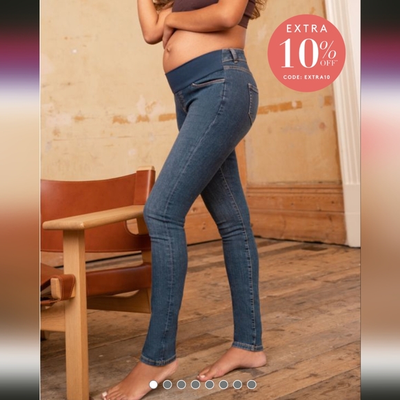 ✨Host Pick - Seraphine Organic Cotton Under the Bump Skinny Jeans - Picture 6 of 7